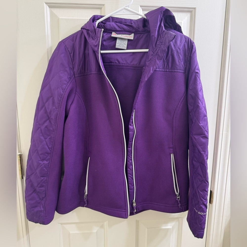 Free Country Women's Empire Purple Pull Zip Jacket - Picture 1 of 11